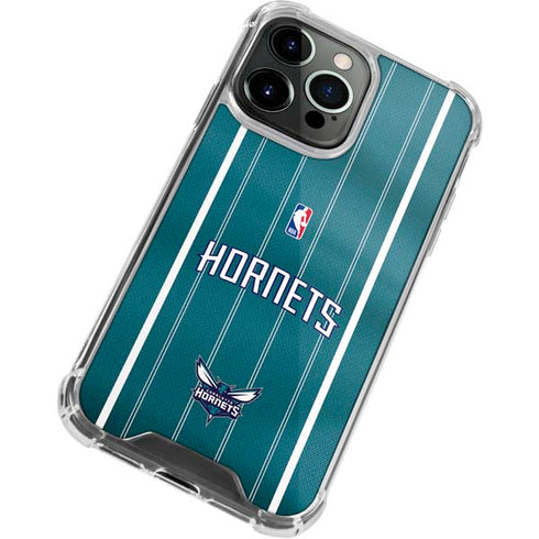 NBA Charlotte Hornets Jersey iPhone 14 Pro Clear Case