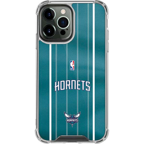 NBA Charlotte Hornets Jersey iPhone 14 Pro Max Clear Case