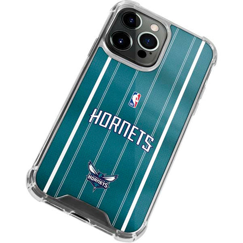 NBA Charlotte Hornets Jersey iPhone 14 Pro Max Clear Case