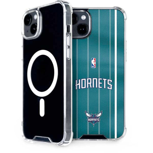 NBA Charlotte Hornets Jersey iPhone 15 Plus MagSafe Case