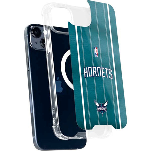 NBA Charlotte Hornets Jersey iPhone 15 Plus MagSafe Case
