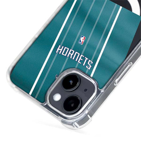 NBA Charlotte Hornets Jersey iPhone 15 Plus MagSafe Case