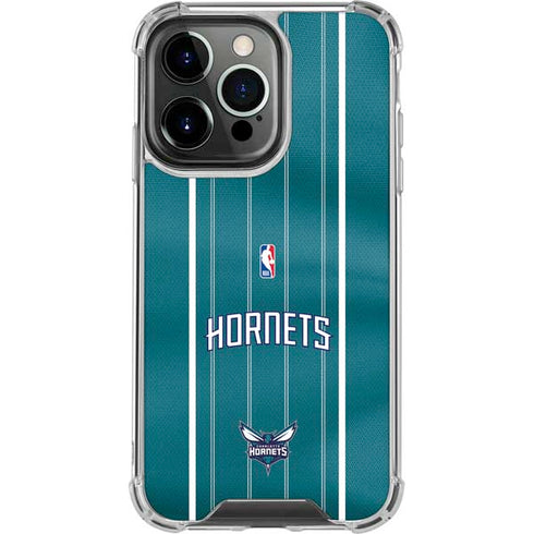 NBA Charlotte Hornets Jersey iPhone 15 Pro Clear Case