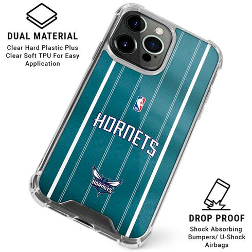 NBA Charlotte Hornets Jersey iPhone 15 Pro Clear Case