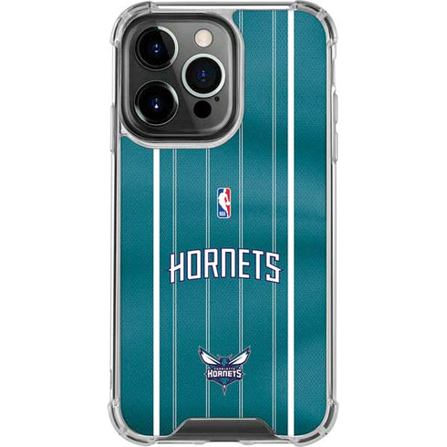 NBA Charlotte Hornets Jersey iPhone 15 Pro Max Clear Case