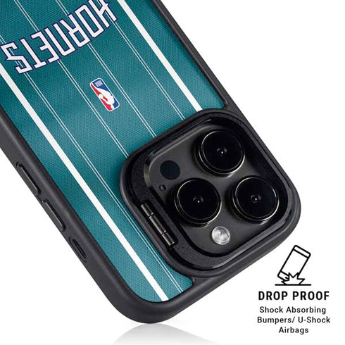 NBA Charlotte Hornets Jersey iPhone 16 Pro Max Kickstand Case