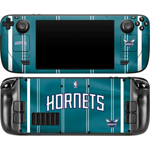 NBA Charlotte Hornets Jersey Steam Deck Handheld Gaming Computer OLED Skin