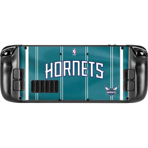 NBA Charlotte Hornets Jersey Steam Deck Handheld Gaming Computer OLED Skin