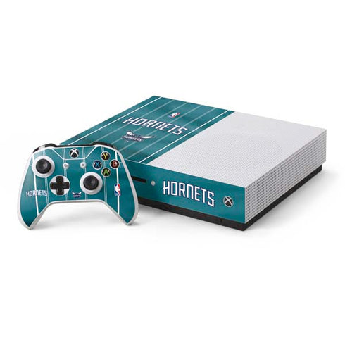 NBA Charlotte Hornets Jersey Xbox One S Console and Controller Bundle Skin