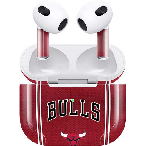 NBA Chicago Bulls Jersey Apple AirPods (3rd Gen 2021) Skin