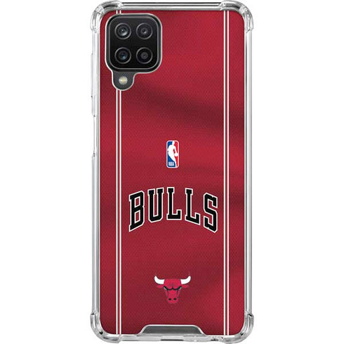 NBA Chicago Bulls Jersey Galaxy A12 Clear Case