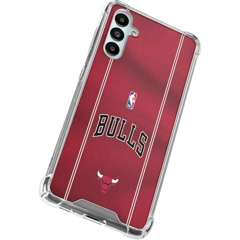 NBA Chicago Bulls Jersey Galaxy A14 5G Clear Case