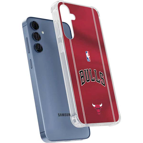NBA Chicago Bulls Jersey Galaxy A35 5G Clear Case