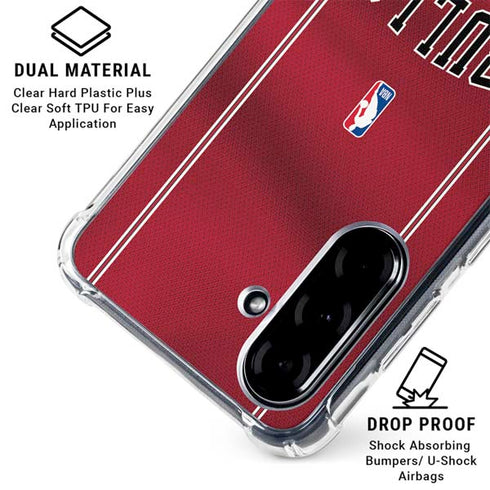 NBA Chicago Bulls Jersey Galaxy A36 5G Clear Case