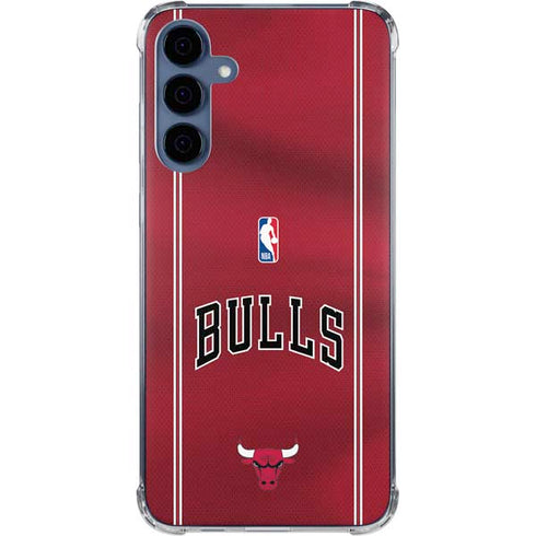 NBA Chicago Bulls Jersey Galaxy A55 5G Clear Case