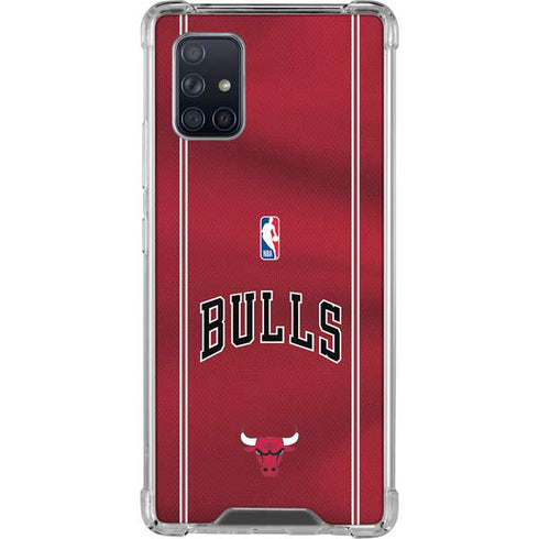 NBA Chicago Bulls Jersey Galaxy A71 5G Clear Case
