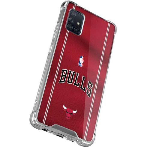 NBA Chicago Bulls Jersey Galaxy A71 5G Clear Case