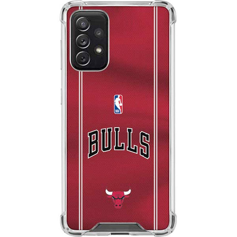 NBA Chicago Bulls Jersey Galaxy A72 5G Clear Case