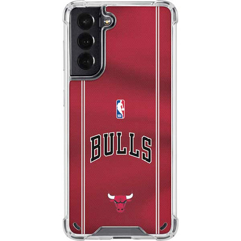 NBA Chicago Bulls Jersey Galaxy S21 5G Clear Case