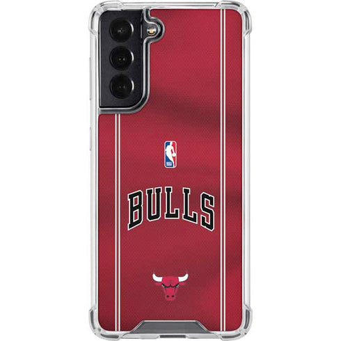 NBA Chicago Bulls Jersey Galaxy S22 Clear Case
