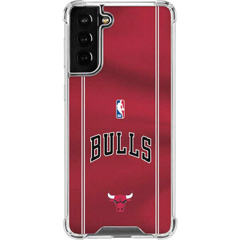 NBA Chicago Bulls Jersey Galaxy S22 Plus Clear Case