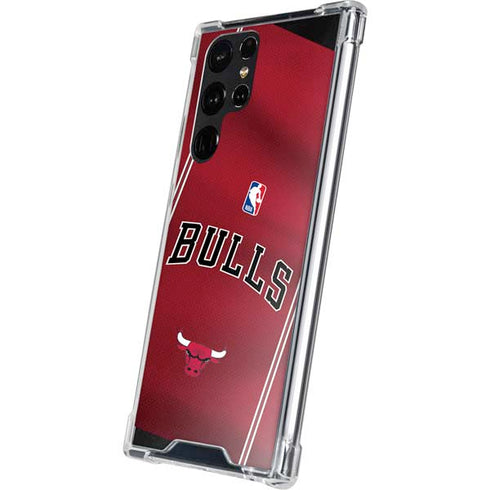 NBA Chicago Bulls Jersey Galaxy S22 Ultra Clear Case