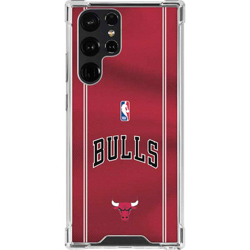 NBA Chicago Bulls Jersey Galaxy S23 Ultra Clear Case