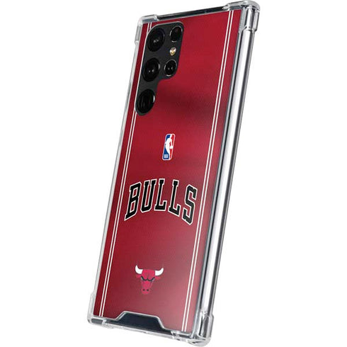 NBA Chicago Bulls Jersey Galaxy S23 Ultra Clear Case