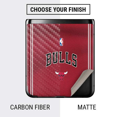 NBA Chicago Bulls Jersey Galaxy Z Flip Skin