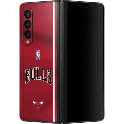 NBA Chicago Bulls Jersey Galaxy Z Fold3 5G Skin