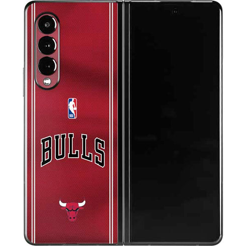 NBA Chicago Bulls Jersey Galaxy Z Fold3 5G Skin