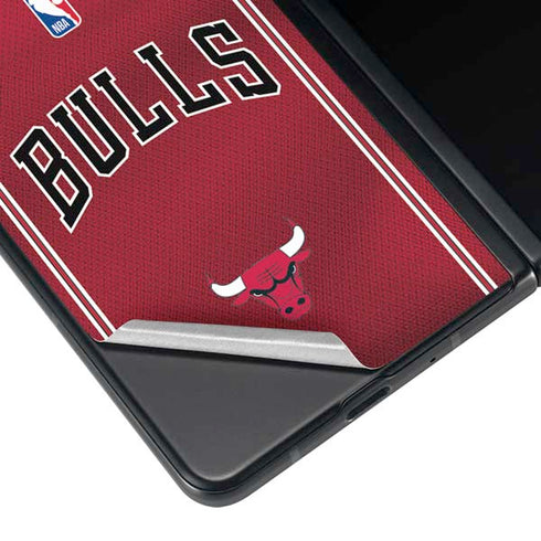 NBA Chicago Bulls Jersey Galaxy Z Fold3 5G Skin
