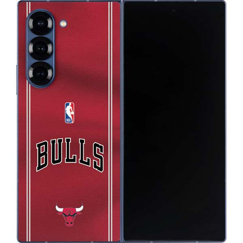NBA Chicago Bulls Jersey Galaxy Z Fold6 Skin