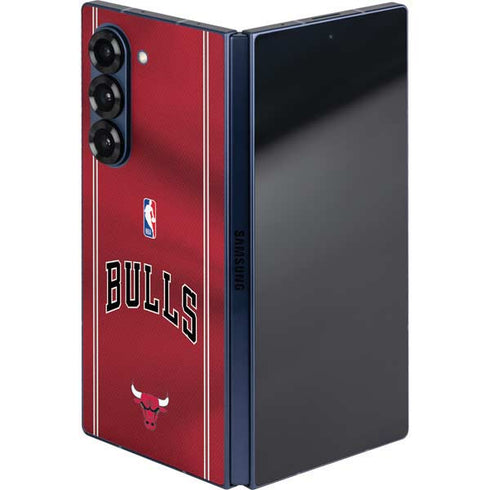 NBA Chicago Bulls Jersey Galaxy Z Fold6 Skin