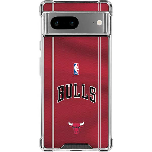NBA Chicago Bulls Jersey Google Pixel 8a Clear Case