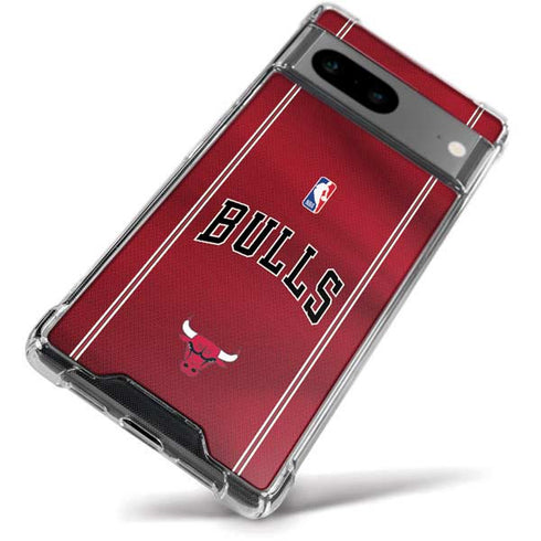 NBA Chicago Bulls Jersey Google Pixel 8a Clear Case