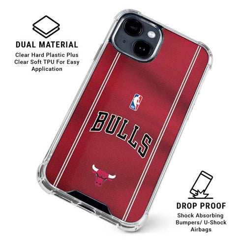 NBA Chicago Bulls Jersey iPhone 14 Plus Clear Case