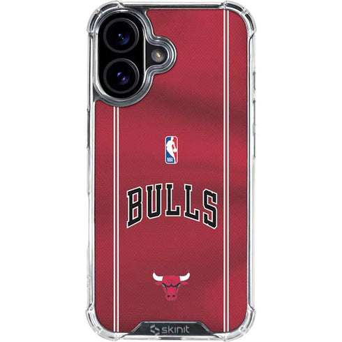 NBA Chicago Bulls Jersey iPhone 16 Clear Case