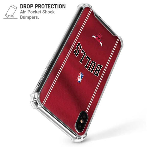 NBA Chicago Bulls Jersey iPhone XS Max Clear Case