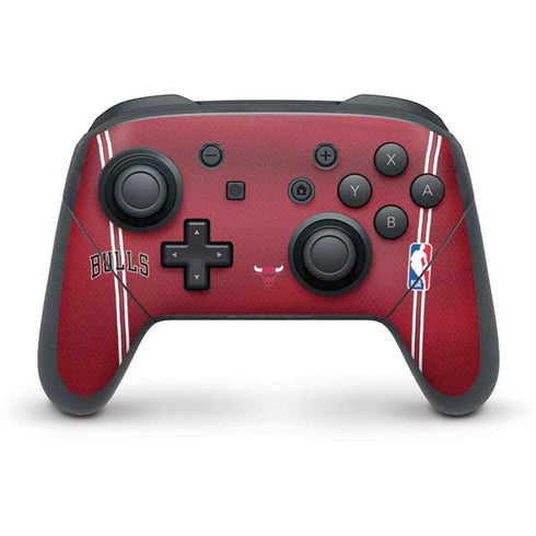 NBA Chicago Bulls Jersey Nintendo Switch Pro Controller Skin