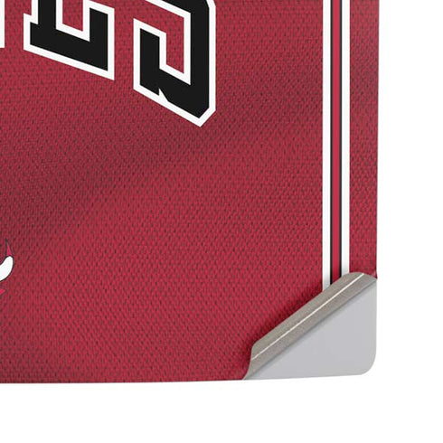NBA Chicago Bulls Jersey PS5 Pro Disk Console Skin