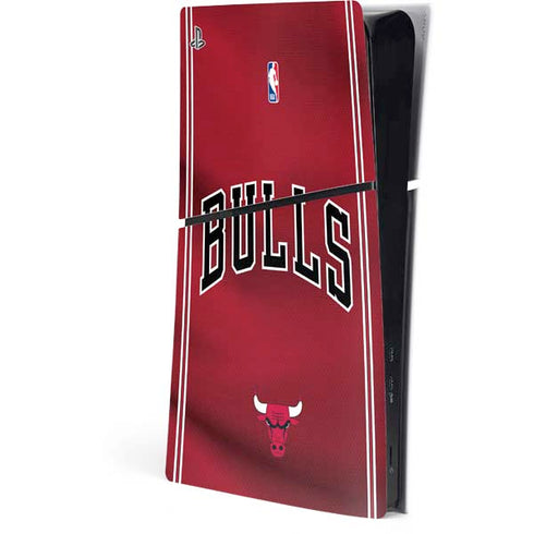 NBA Chicago Bulls Jersey PS5 Slim Digital Edition Console Skin