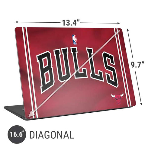 NBA Chicago Bulls Jersey Universal Laptop 16.6in (13.4 x 9.7in) Skin