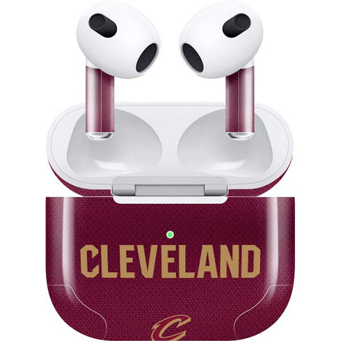 NBA Cleveland Cavaliers Jersey Apple AirPods (3rd Gen 2021) Skin
