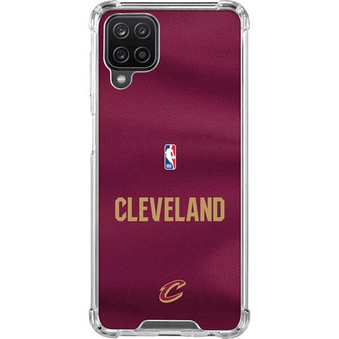 NBA Cleveland Cavaliers Jersey Galaxy A12 Clear Case