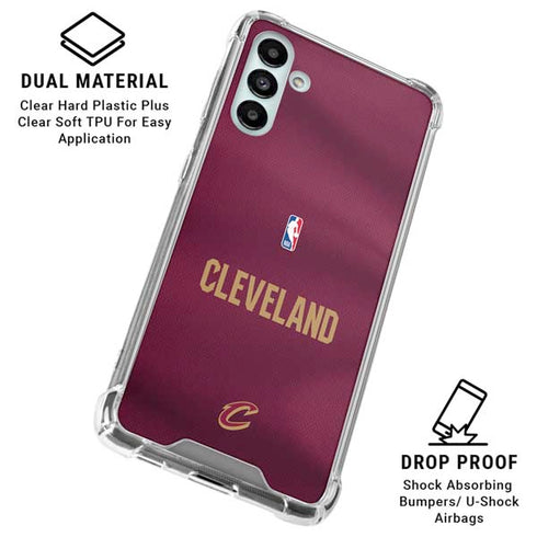 NBA Cleveland Cavaliers Jersey Galaxy A13 5G Clear Case
