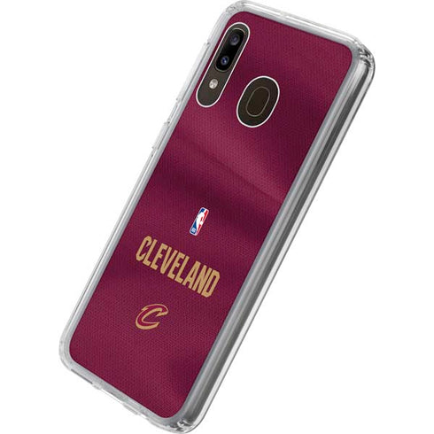 NBA Cleveland Cavaliers Jersey Galaxy A20 Clear Case