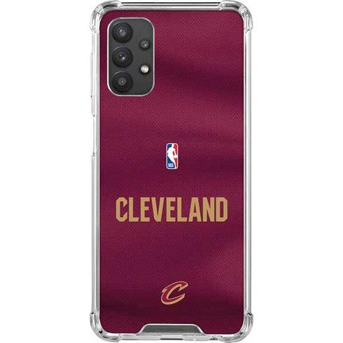 NBA Cleveland Cavaliers Jersey Galaxy A32 5G Clear Case