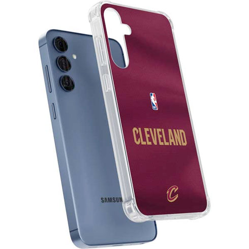 NBA Cleveland Cavaliers Jersey Galaxy A35 5G Clear Case