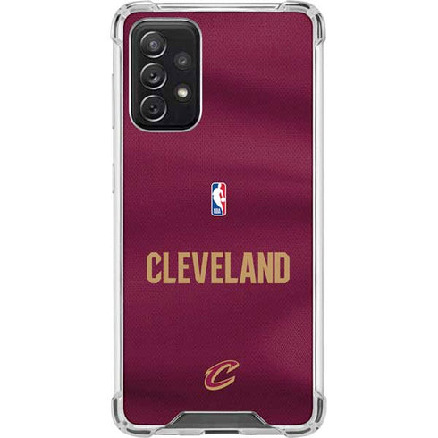 NBA Cleveland Cavaliers Jersey Galaxy A72 5G Clear Case